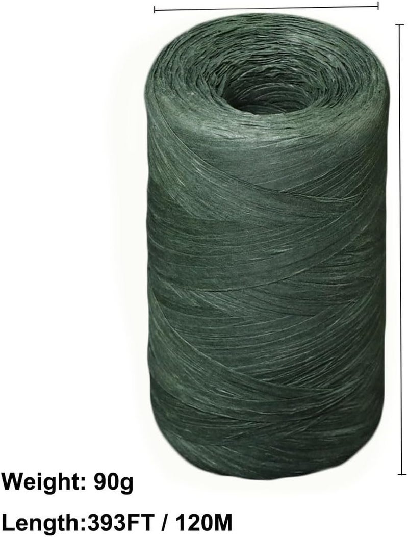 ALLWSLucky 393 Feet Raffia Paper Ribbon, Colored Packing Paper String Craft Raffia Ribbon for Gift Wrapping and DIY Decoration - Image 2